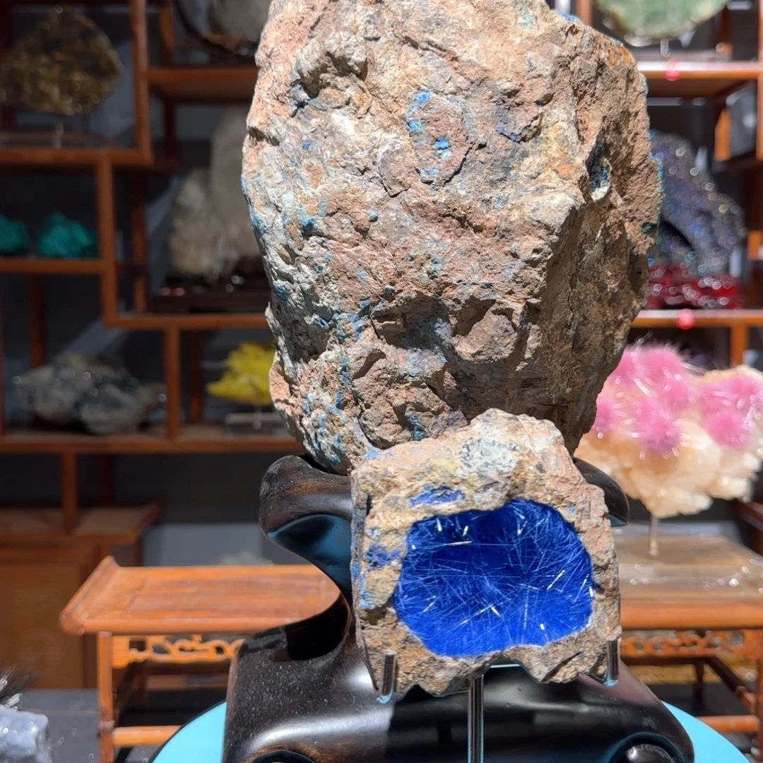 龚***锟摆件蓝铜矿11111111