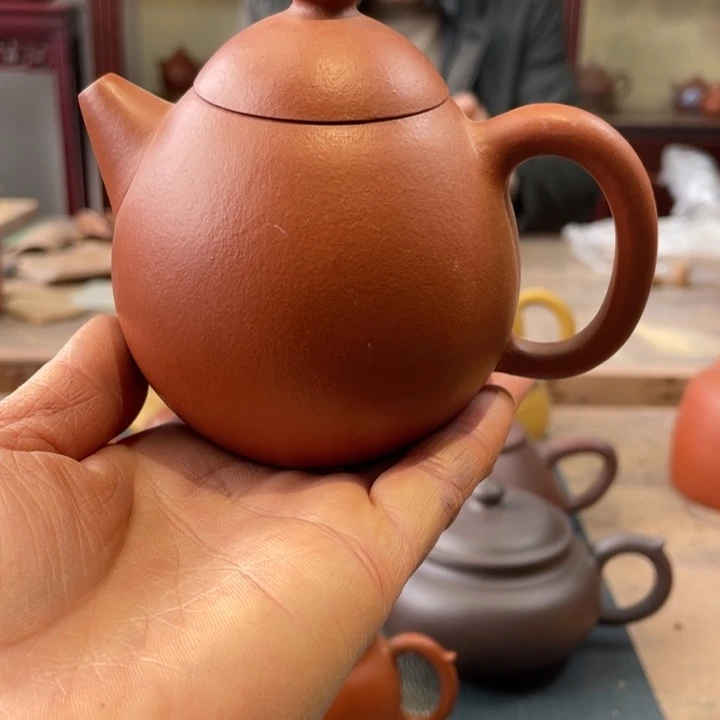 紫砂茶壶爱***前龙蛋壶赵庄朱泥