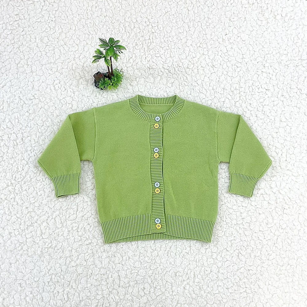 儿童上衣外套男女中小童双色扣开衫单件Y4512366