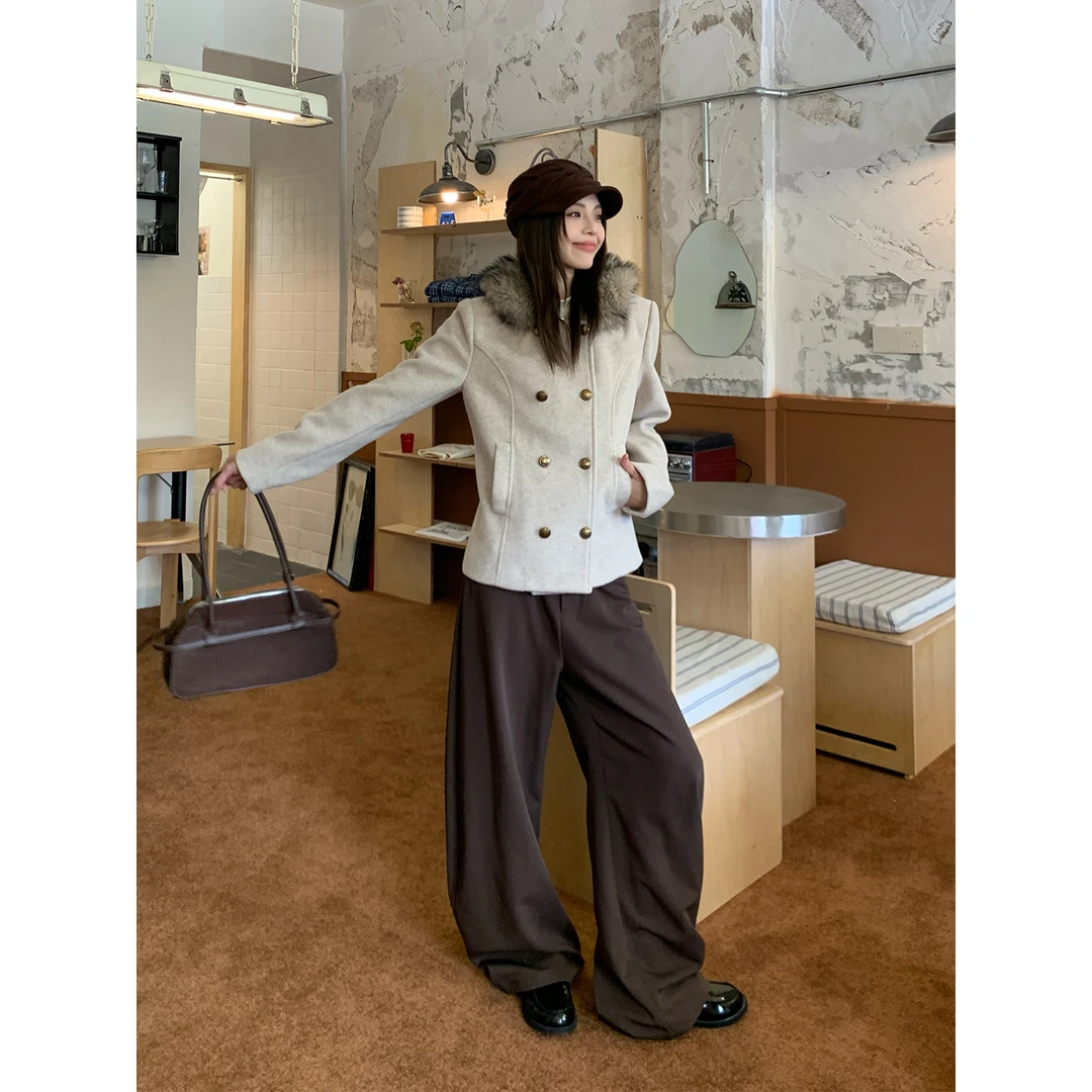 宋正恩10/20 20:00PM上新【咖色直筒休闲裤】