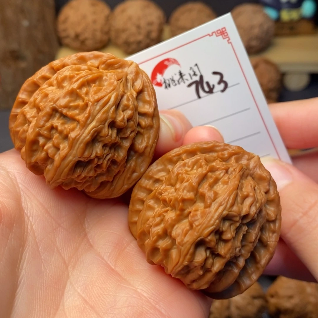 把件文玩核桃743号41三角白