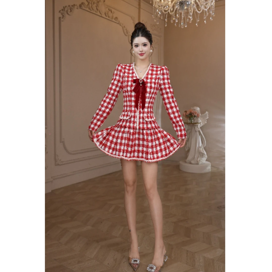 21509 打底衫女款爆款2024新款连衣裙小香风套装流行时尚潮牌女装