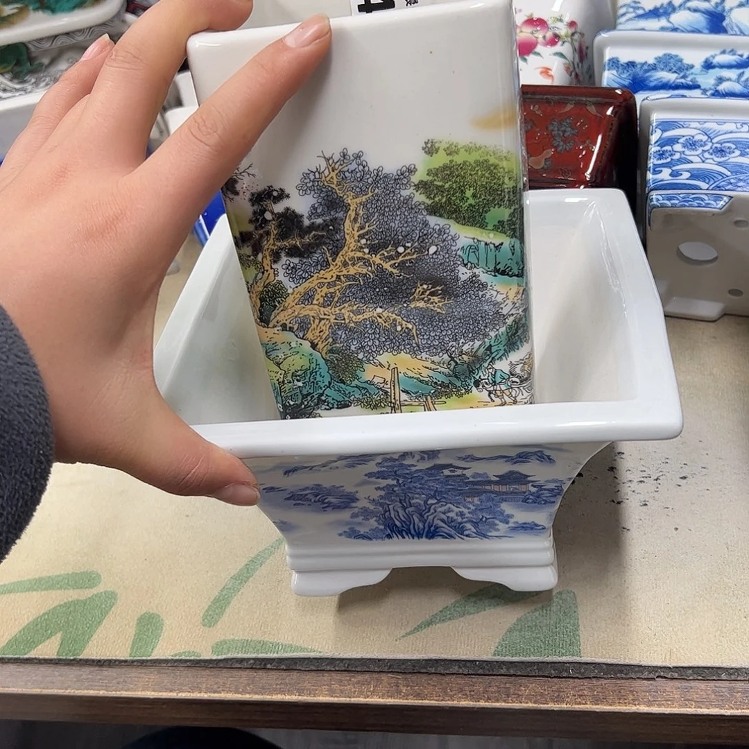 花盆紫砂417号瑕疵2个口不正气泡处理介意勿拍