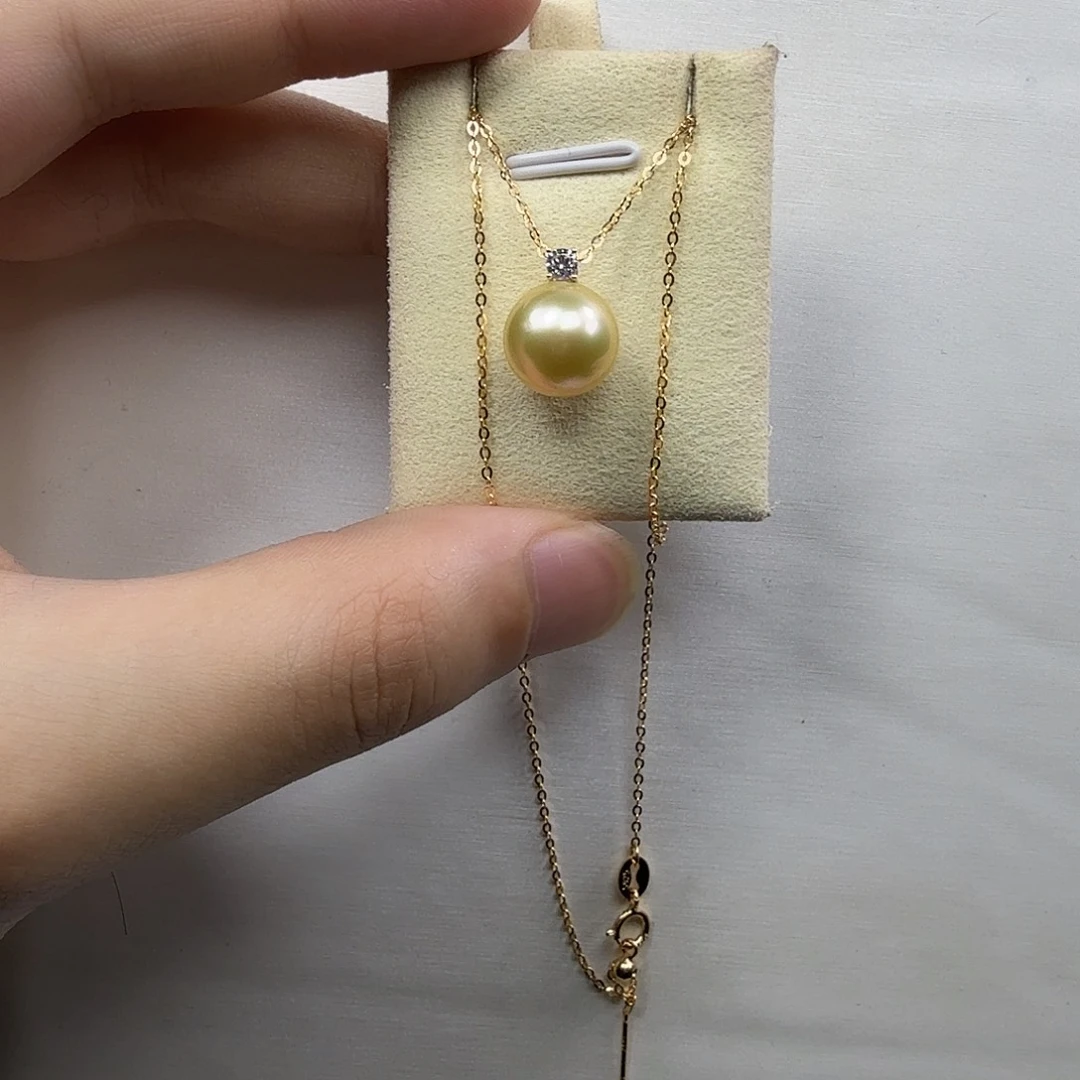 海水珍珠颈饰18K金镶嵌