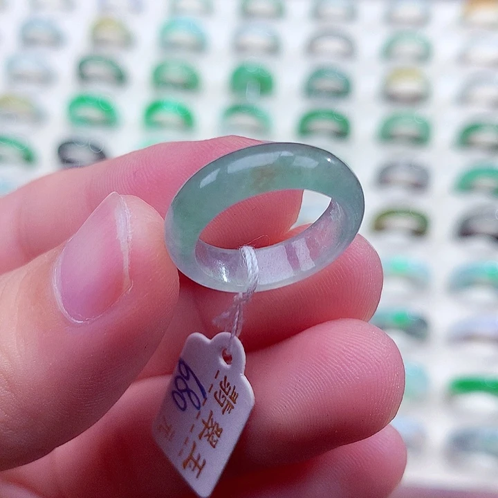 翡翠未镶嵌戒指12号