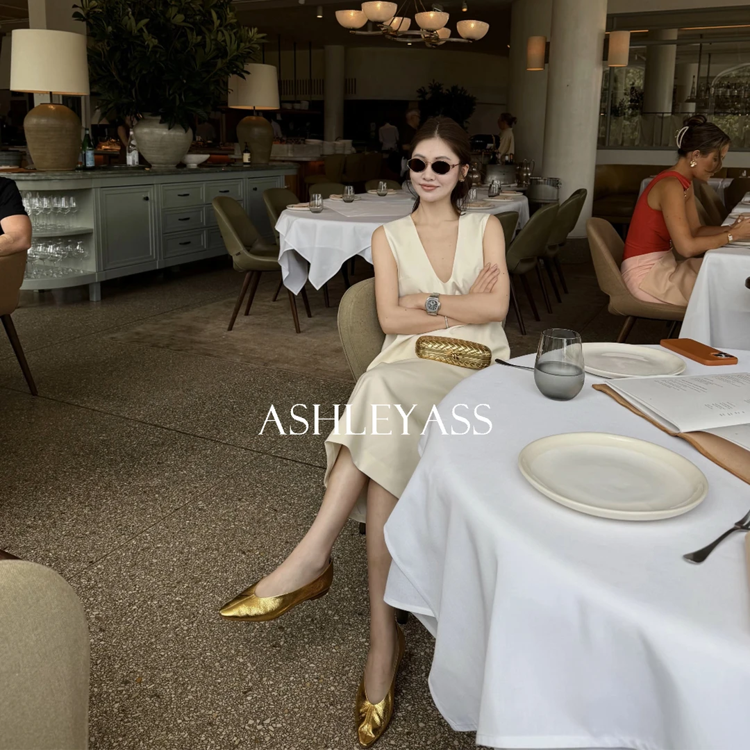 【ASHLEYASS】“mimi”弹力纱连衣裙毛鳞加树脂工艺连衣裙LSS250020S