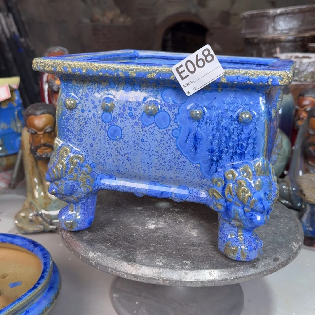 休***花紫砂花盆068