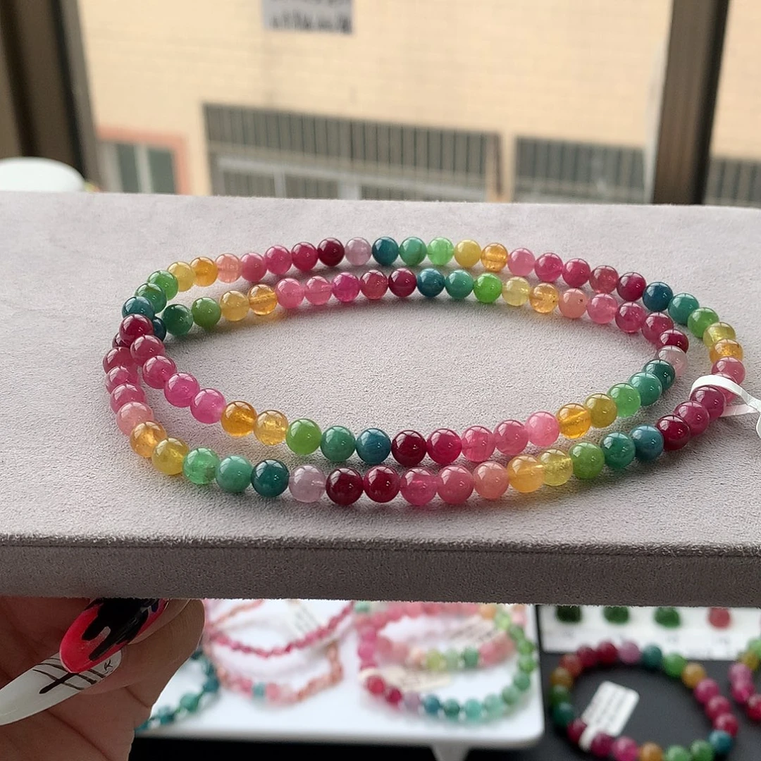 定制碧玺未镶嵌素圈阿富汗色标