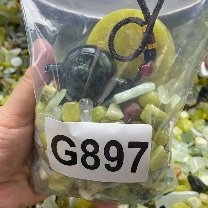 蛇纹石玉未镶嵌鱼缸石