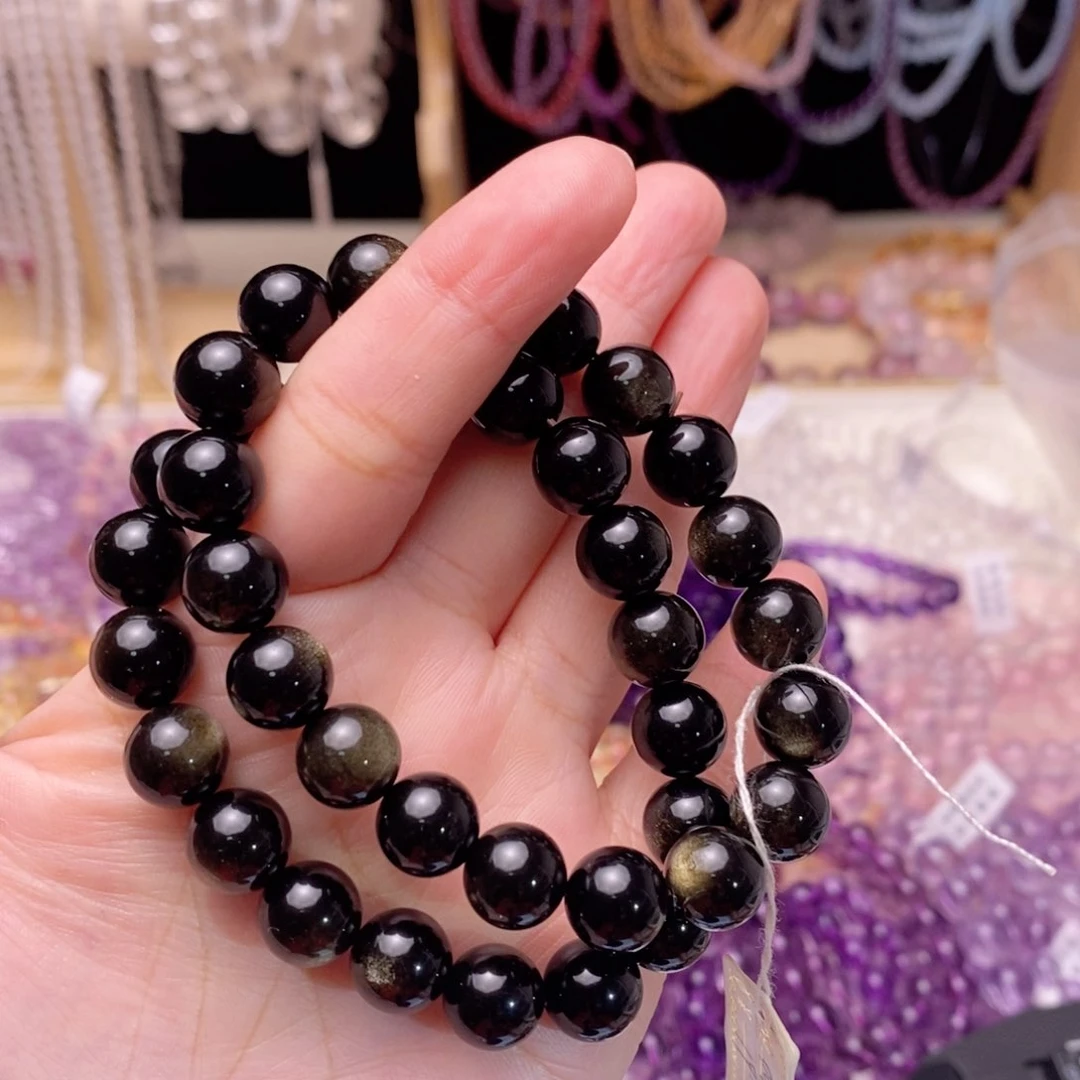 水晶手链未镶嵌金耀石卡10