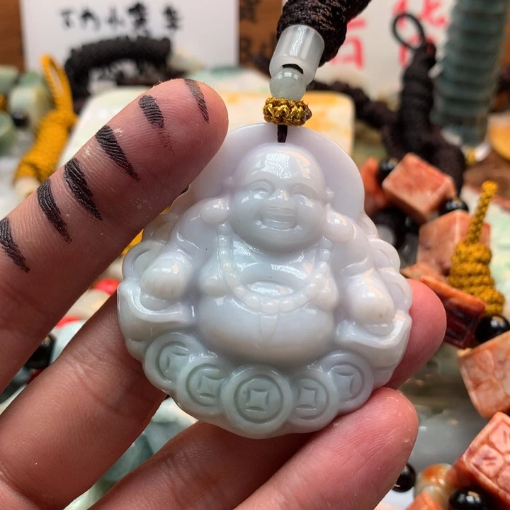 翡翠未镶嵌颈饰保真天然a货翡翠