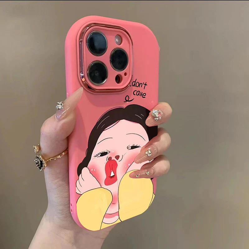 精孔胖子搞怪女孩适用苹果17手机壳iphone16华为oppo小米vivo女54