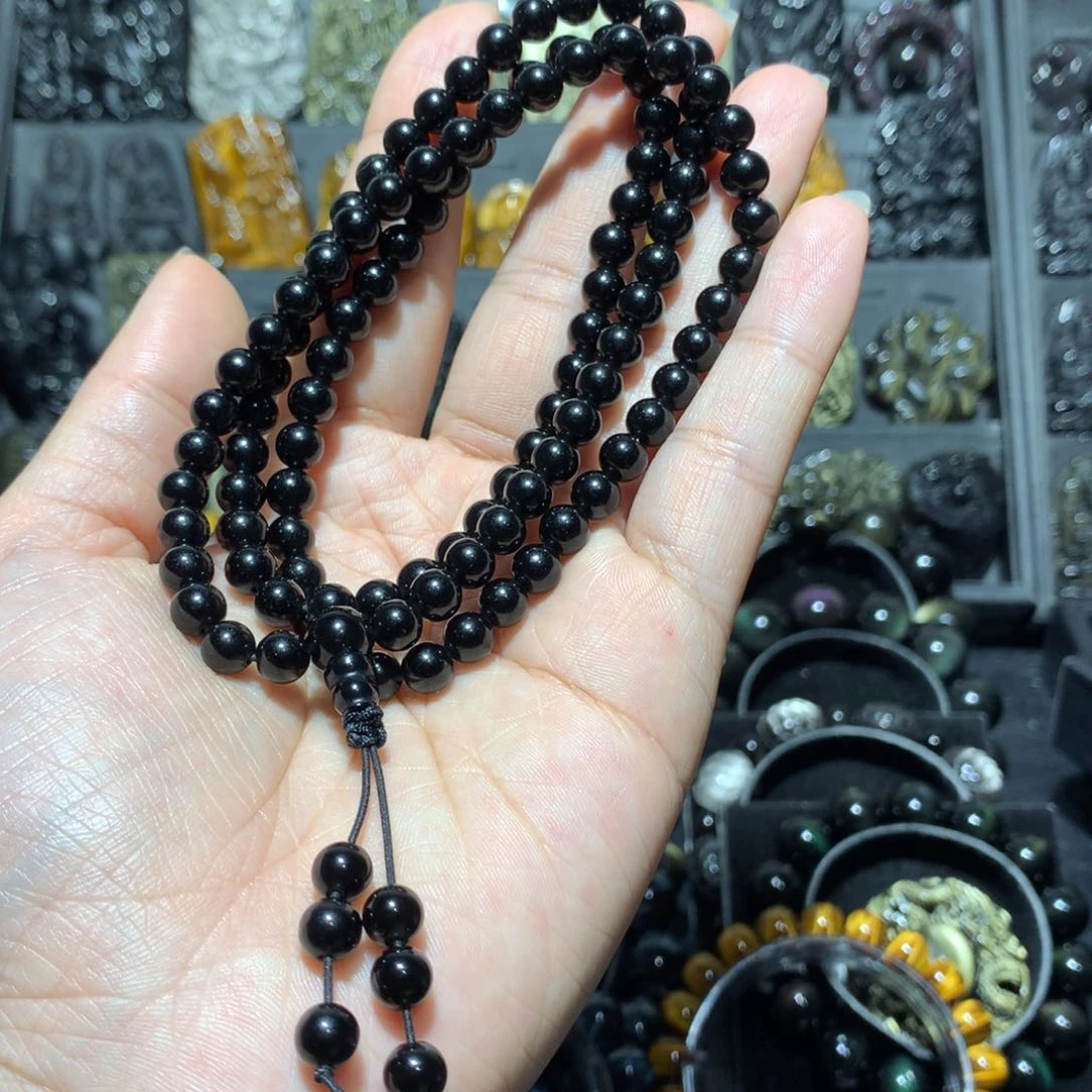 黑曜岩手链未镶嵌?***月