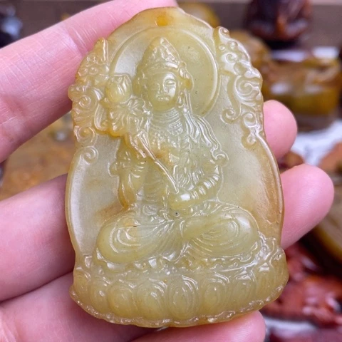 蛇纹石玉未镶嵌颈饰128