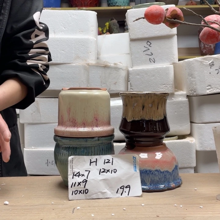 粗陶多肉花盆微瑕121