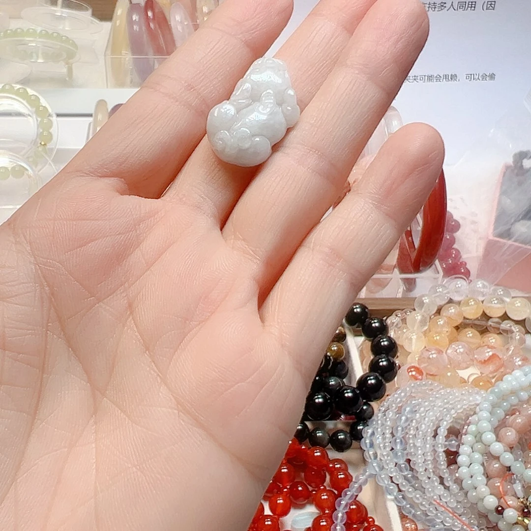玛瑙/玉髓合金耳钉