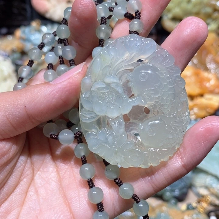 岫玉毛衣链未镶嵌