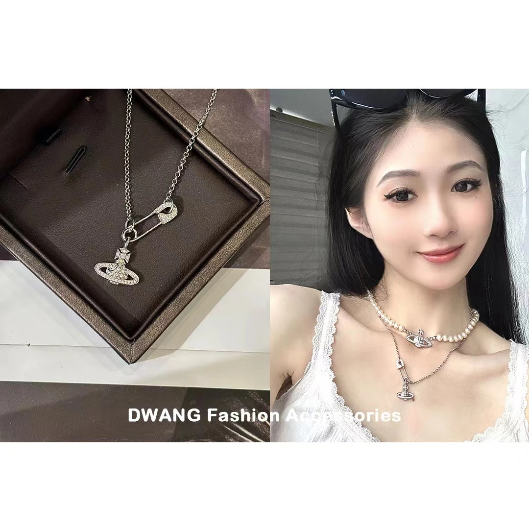 铜合金项链 【DVWN 专属】土星别针项链