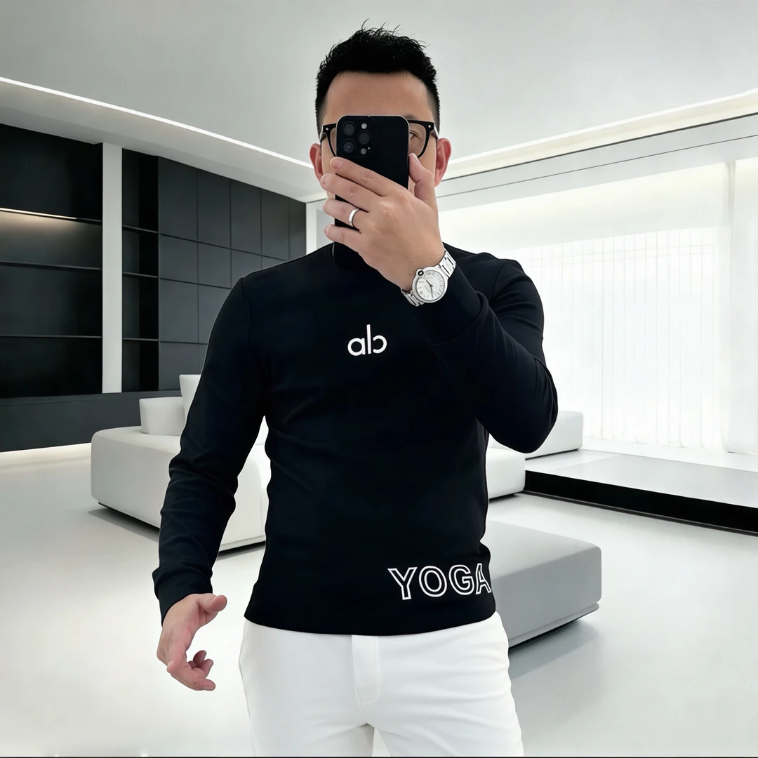 休闲男士加绒卫衣网红高级气质通勤潮流套头时尚穿搭潮牌保暖长袖