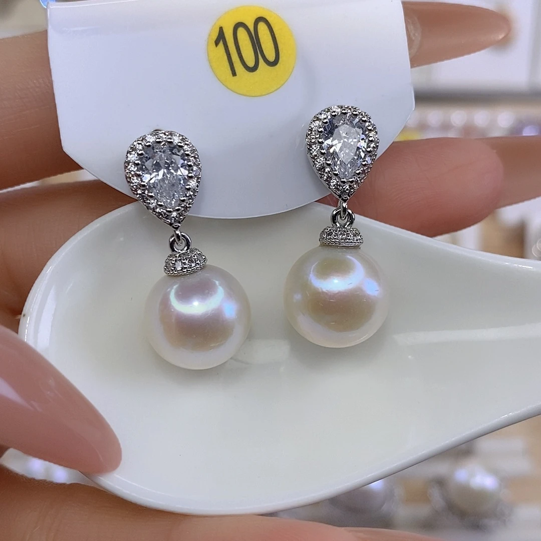 淡水珍珠耳饰未镶嵌F