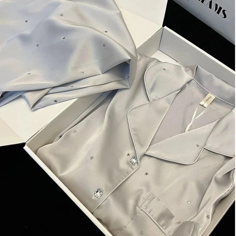 1号链接【A01-A99三件套胸垫】2025新款夏季冰雪丝睡衣家居服套装