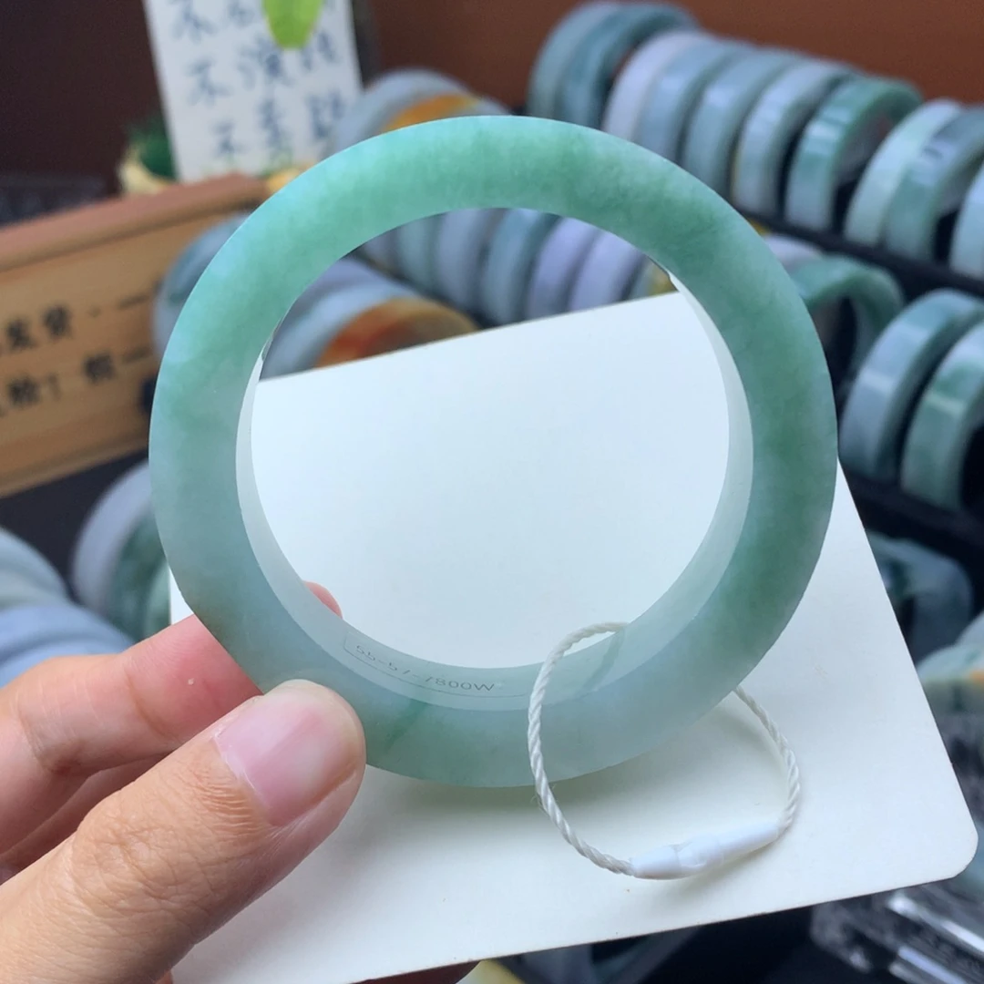 未镶嵌定制手镯定制翡翠定制55-57