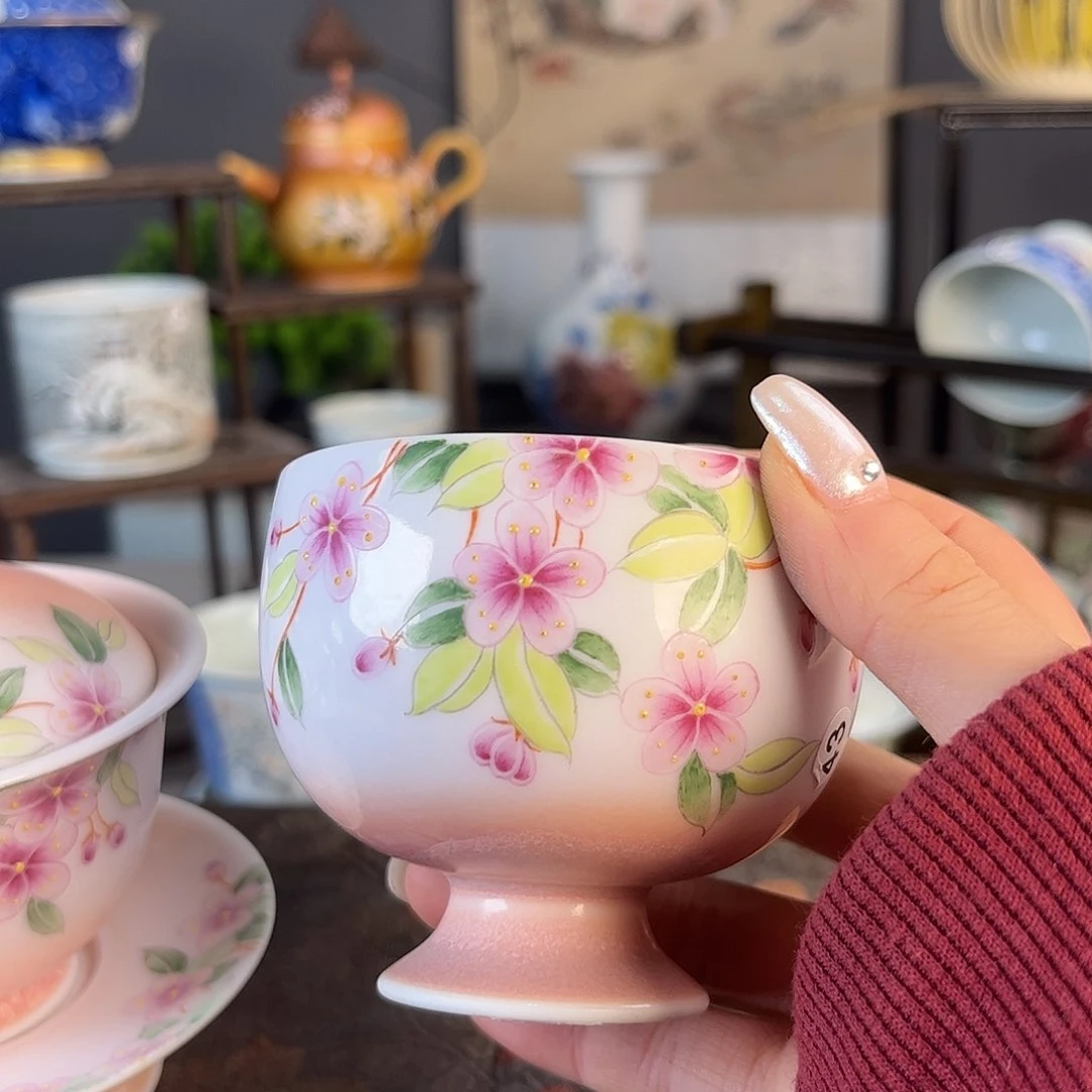 杯景德镇陶瓷茶杯多人