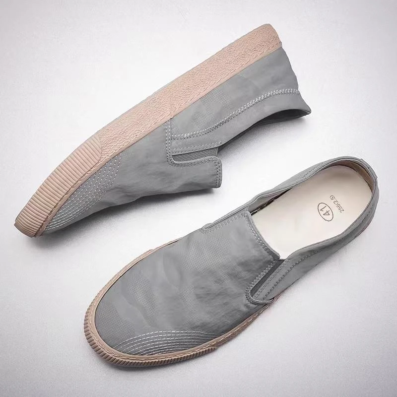 Npkp Couture官方正品/男鞋夏季透气2025新款一脚蹬懒人休闲帆布