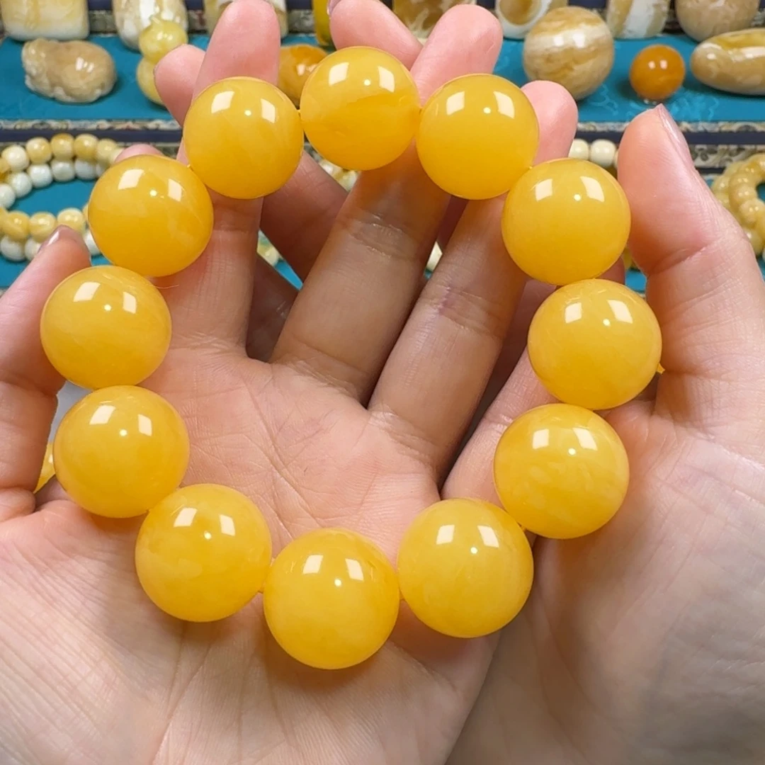 琥珀未镶嵌手链同料