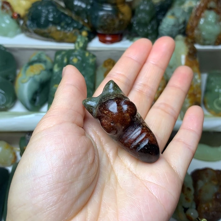 岫岩河磨玉（透闪石质玉）吊坠未镶嵌