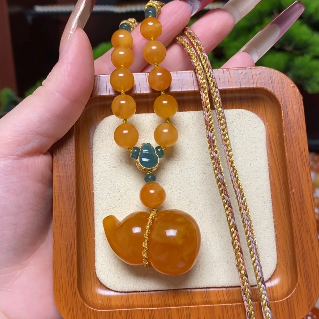 【闪购商品】蜜蜡颈饰未镶嵌项链