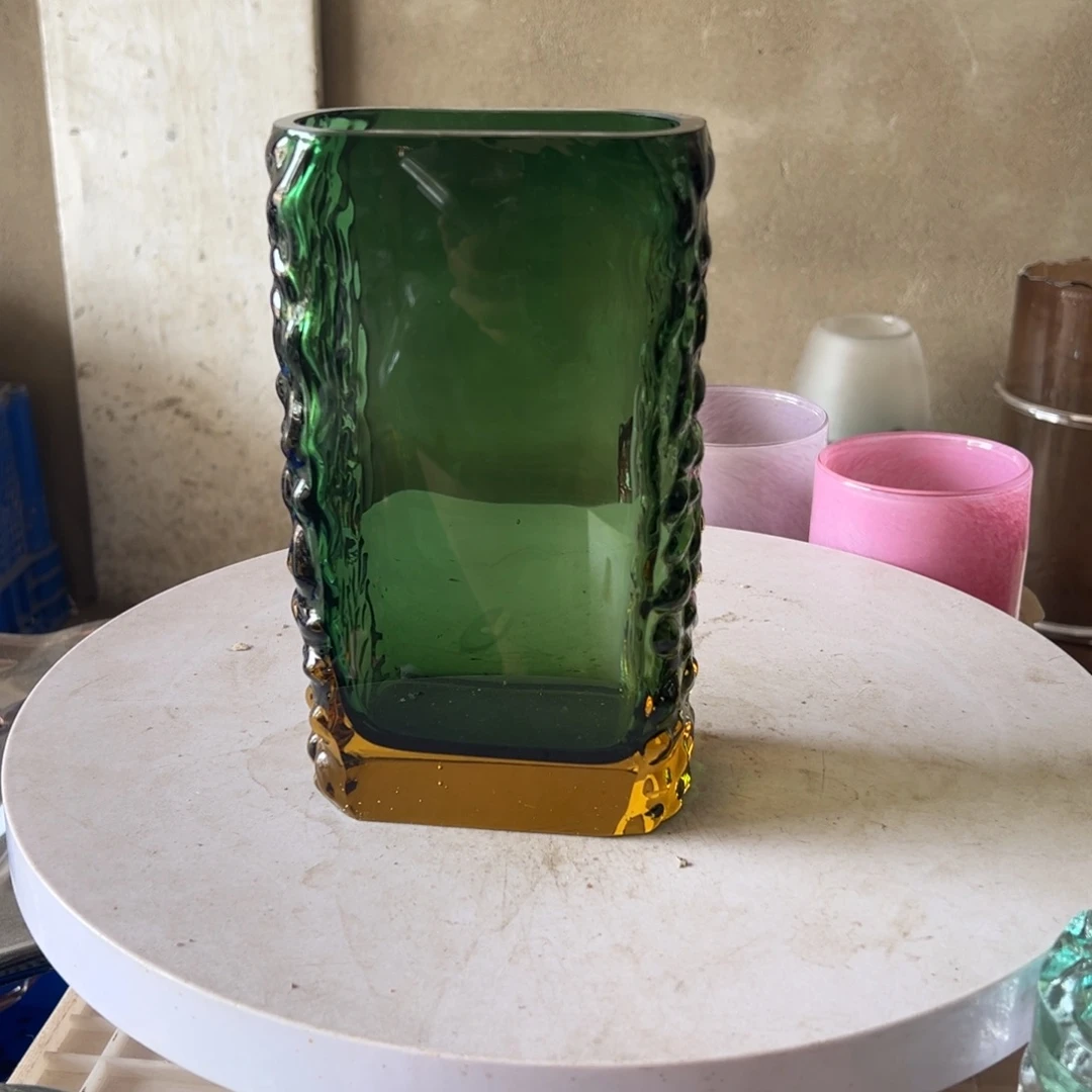 弘扬琉璃花器微瑕高度22