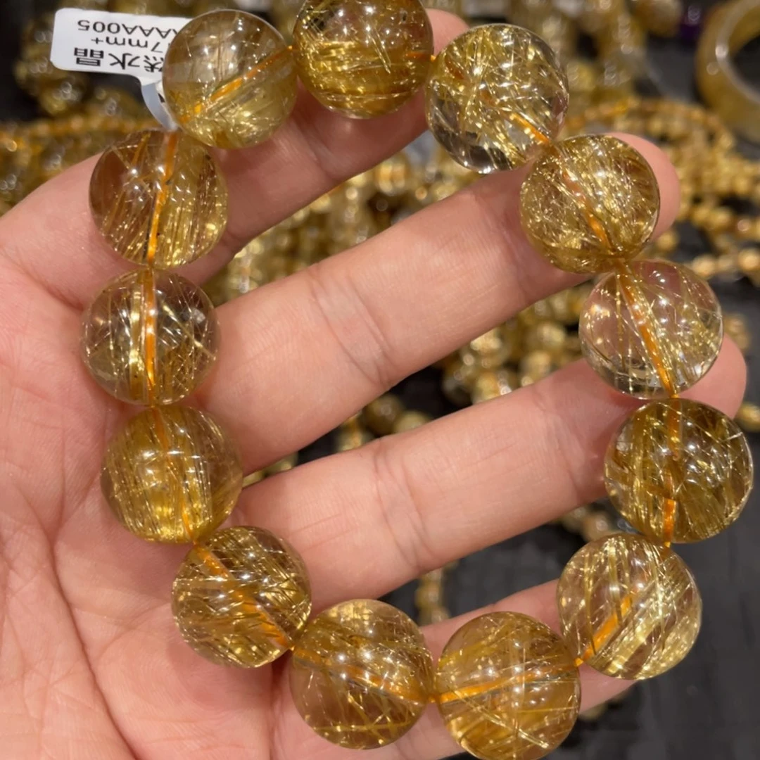 水晶手链未镶嵌y****圆c710钛晶