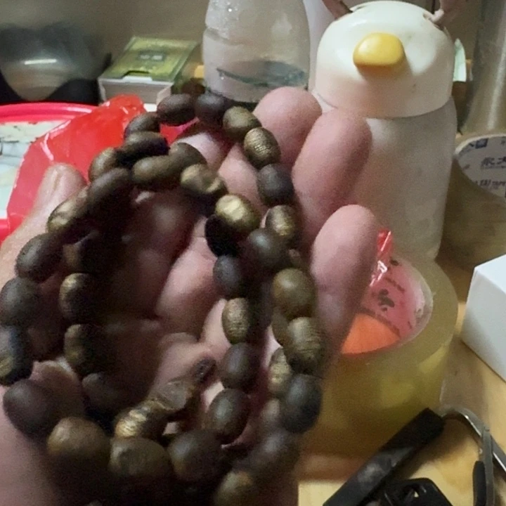 沉香沉香碎屑+高油脂算盘珠1.0单圈28克加克加
