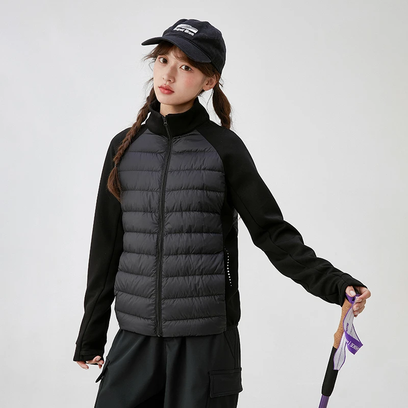 初中生冬季新款立领轻薄羽绒服女童青少年短款外套B25DY0032H