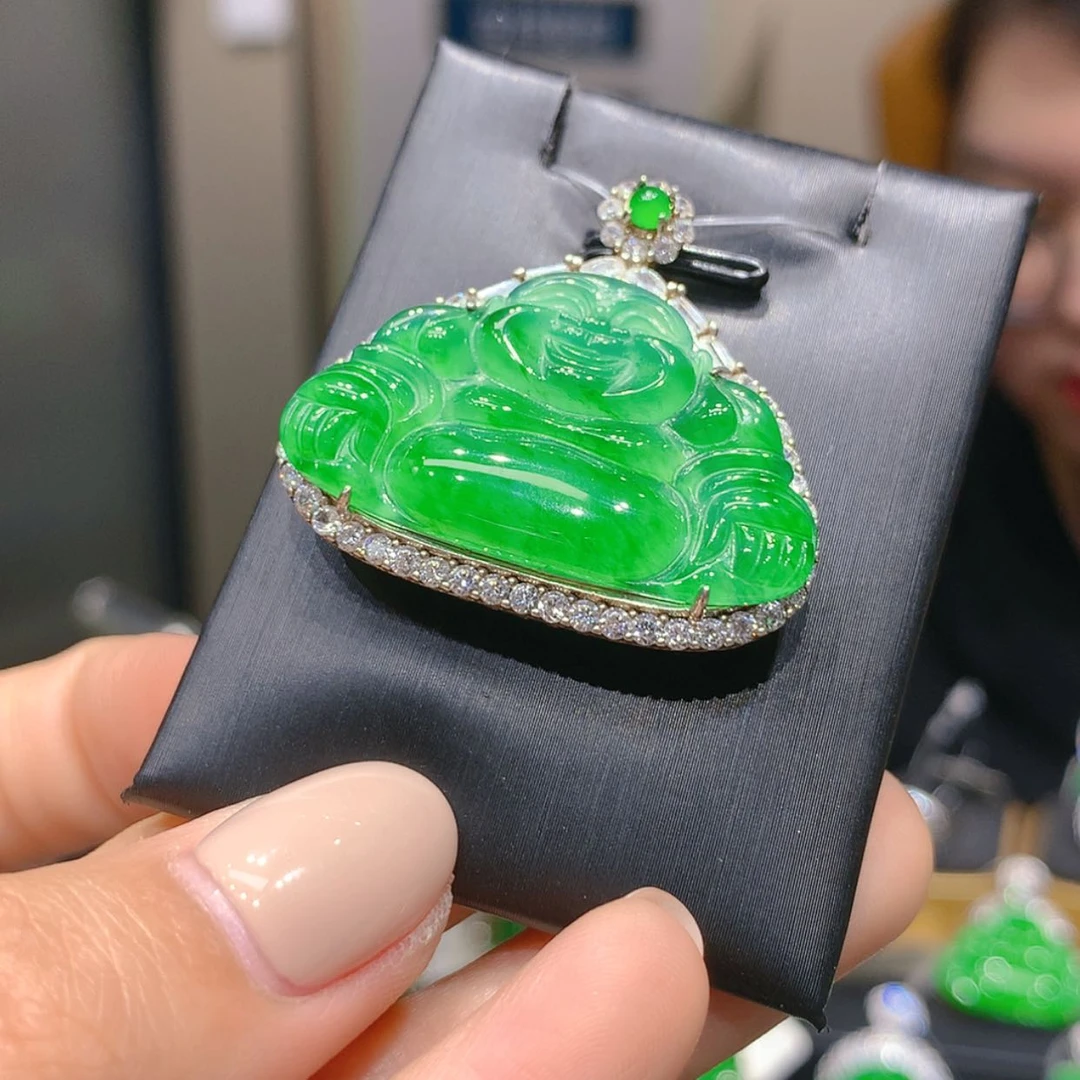 【闪购商品】颈饰银S925镶嵌翡翠6qi j