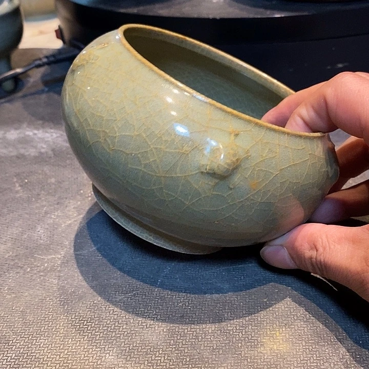 手工艺品琉璃滴***足龙泉青瓷龙泉青瓷