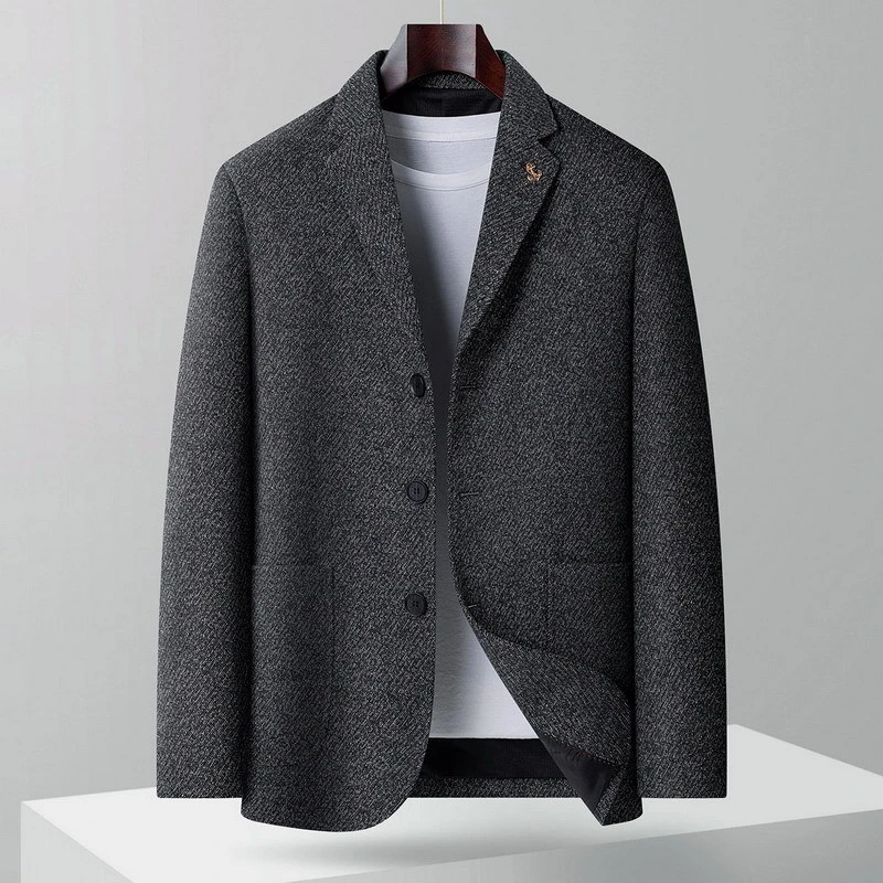 【大码男装】2025春秋季新款加肥加大码休闲西服外套轻奢西装外套