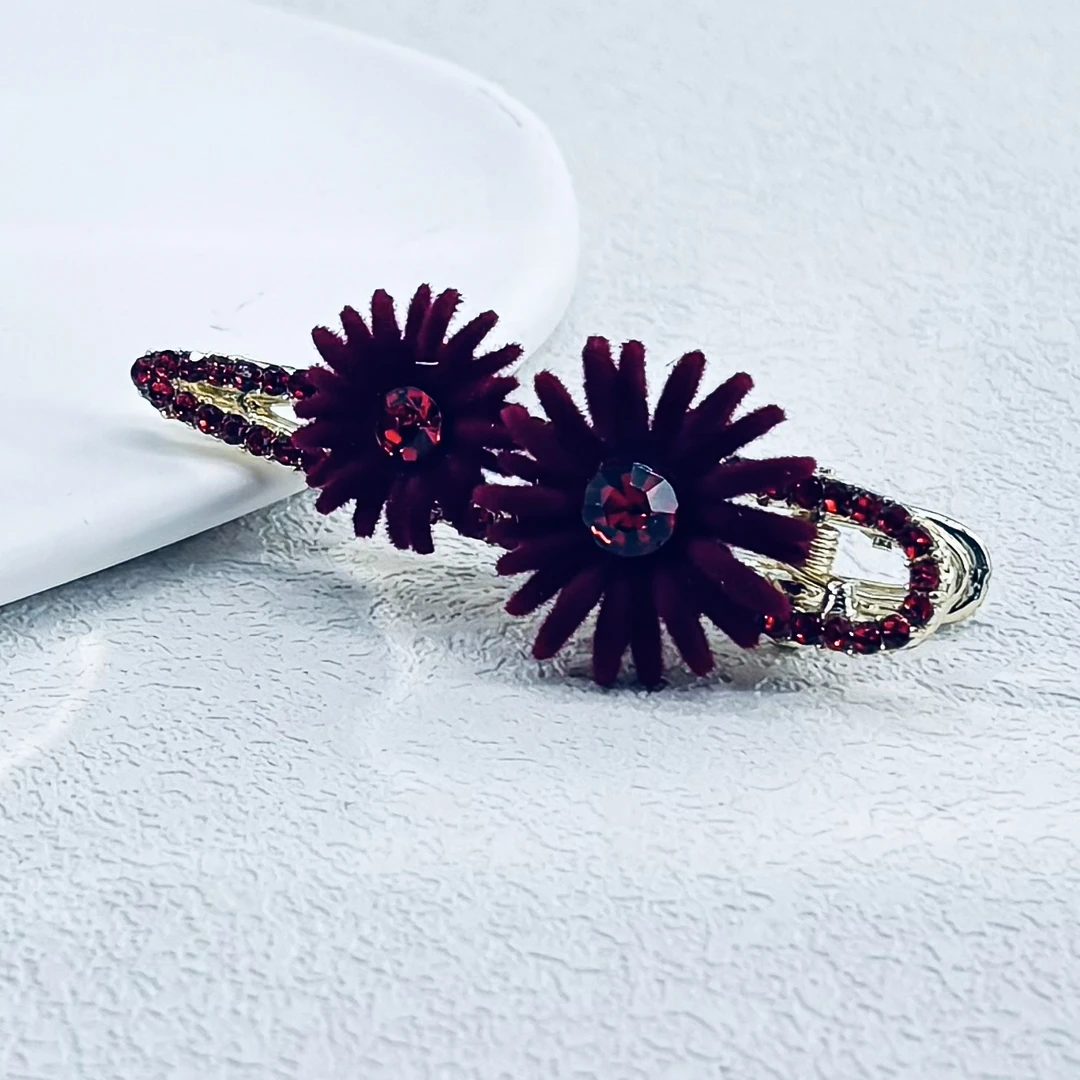 1103时尚简约花朵发夹