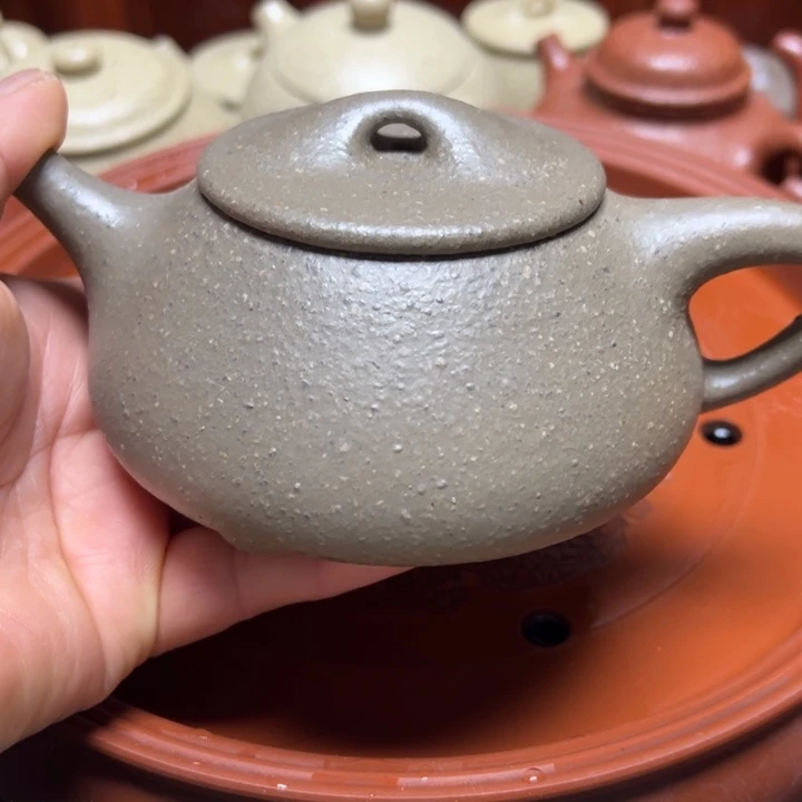 紫砂茶壶宜兴原矿桃花泥