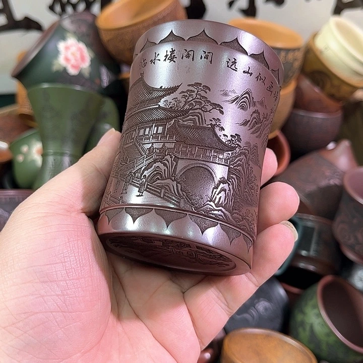 茶杯紫砂全手工紫砂主人杯