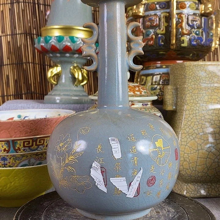 瓷片摆件瓷器真的很漂亮的呢
