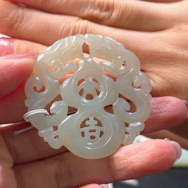 和田玉挂件未镶嵌苏*