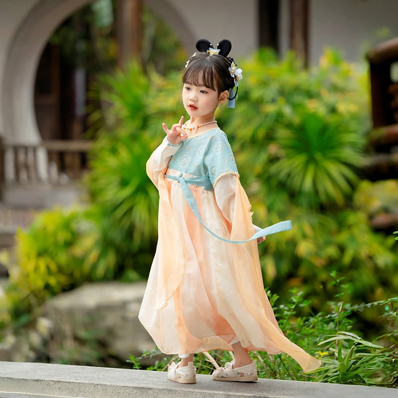 萌乎【特价清货合集】春秋季原创儿童汉服国风公主襦裙和套装