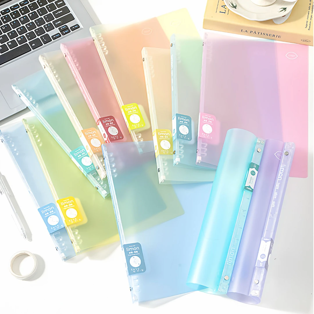 苏铁时光轻柠系列ins风B5不硌手活页本可拆本子软皮笔记本文具