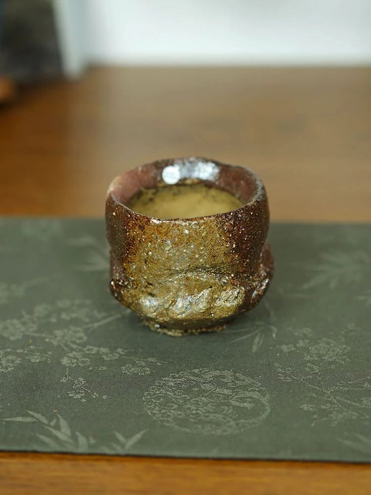 伊禾集物 日本备前烧手工匠人 森丁斋 品茗杯 主人杯 茶杯 2052#