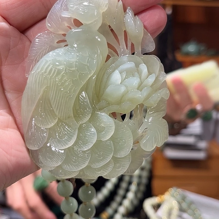 未镶嵌岫玉毛衣链