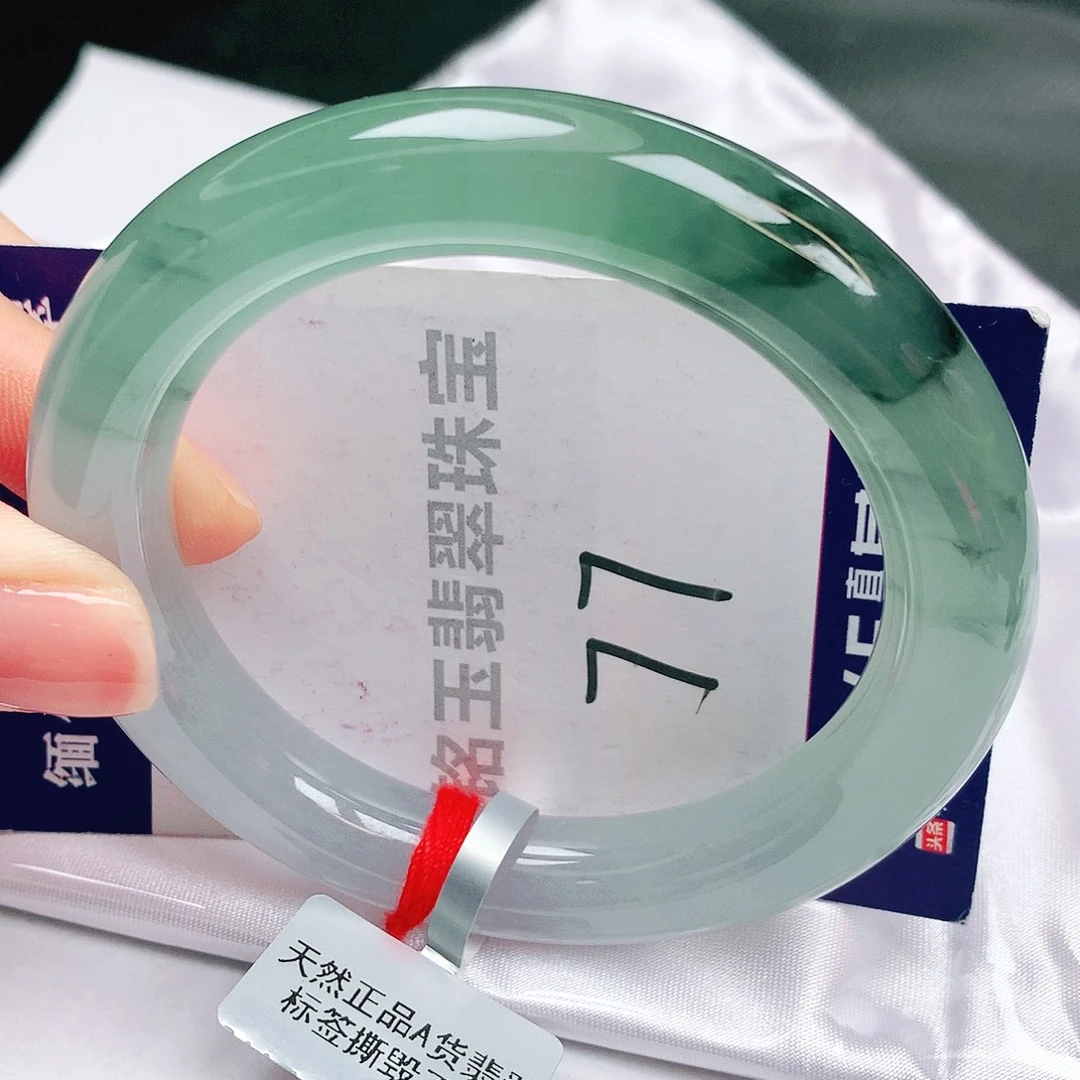 翡翠未镶嵌手镯缅甸天然a货翡翠手镯
