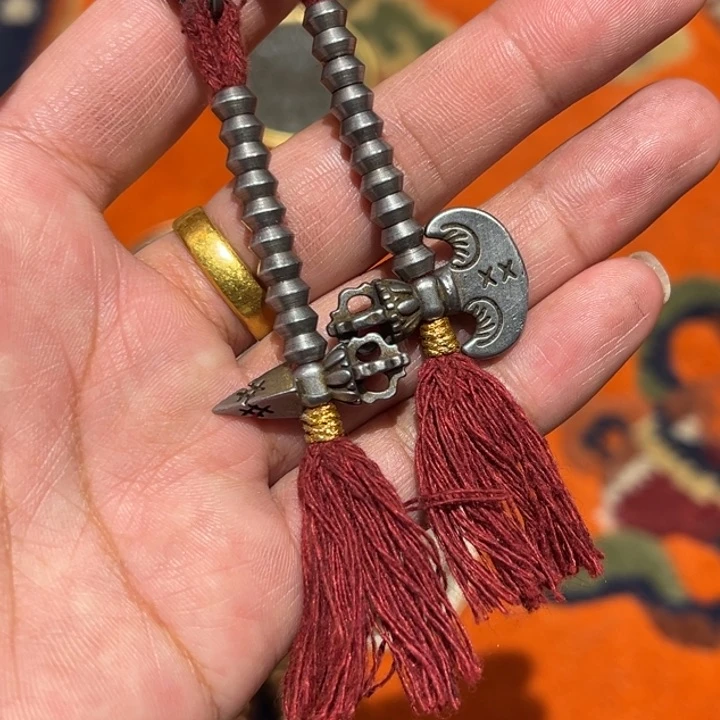 爆***哥铜星月菩提吊坠项链