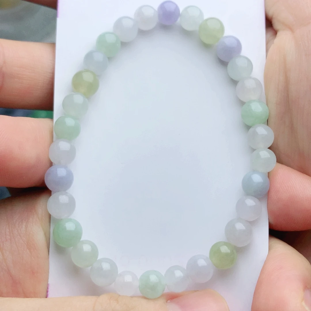 翡翠未镶嵌手链珠串